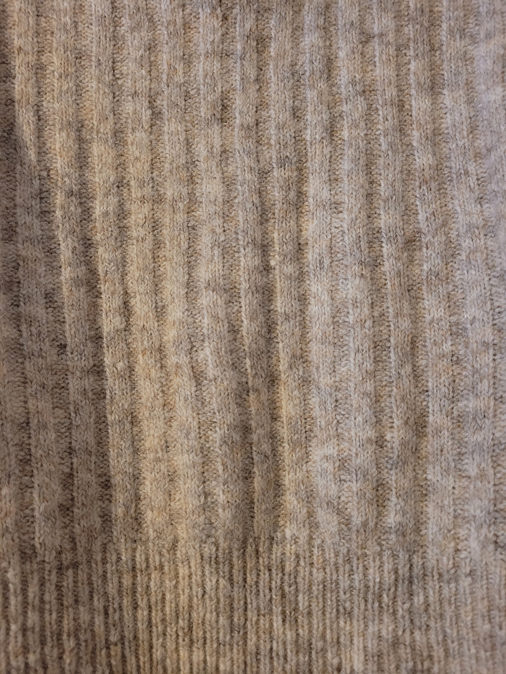 William Rast Oatmeal Ribbed Turtleneck Sweater - Picture 2 of 4